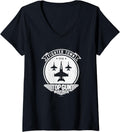 Top Gun Maverick Fighter Town Usa Jets Logo V Neck