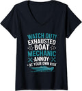 Womens Watch Out Exhausted Boat Mechanic Annoy At