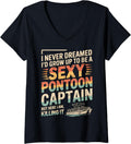 Womens Funny Sexy Pontoon Captain Men Women Cool