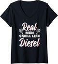 Womens Real Men Smell Like Diesel Garage Car