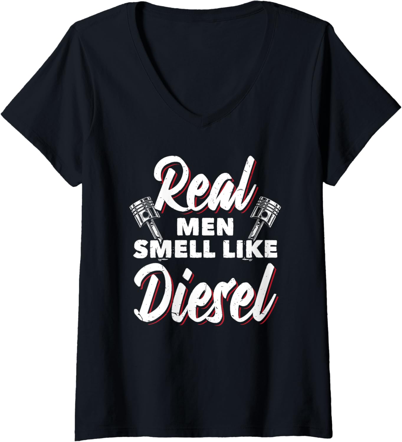 Womens Real Men Smell Like Diesel Garage Car
