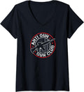 Womens Anti Gun Club Funny Pro Guns Usa Flag Gun Rights V