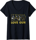 Kiss Love Gun Logo V Neck