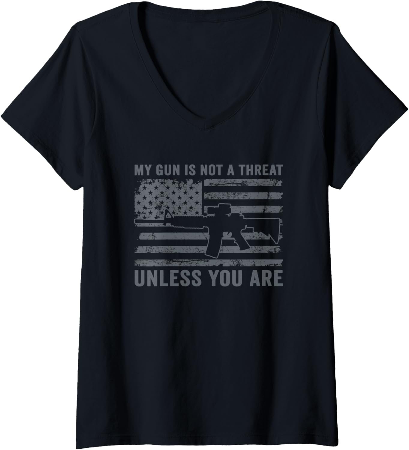 Womens My Gun Is Not A Threat Unless You Are Funny Pro