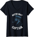 Womens Pontooning Boating Lovers Funny Motor Boat Captain
