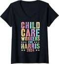 Womens Voter ADOPTION SPECIALISTS For Kamala HARRIS Child Placement V-Neck