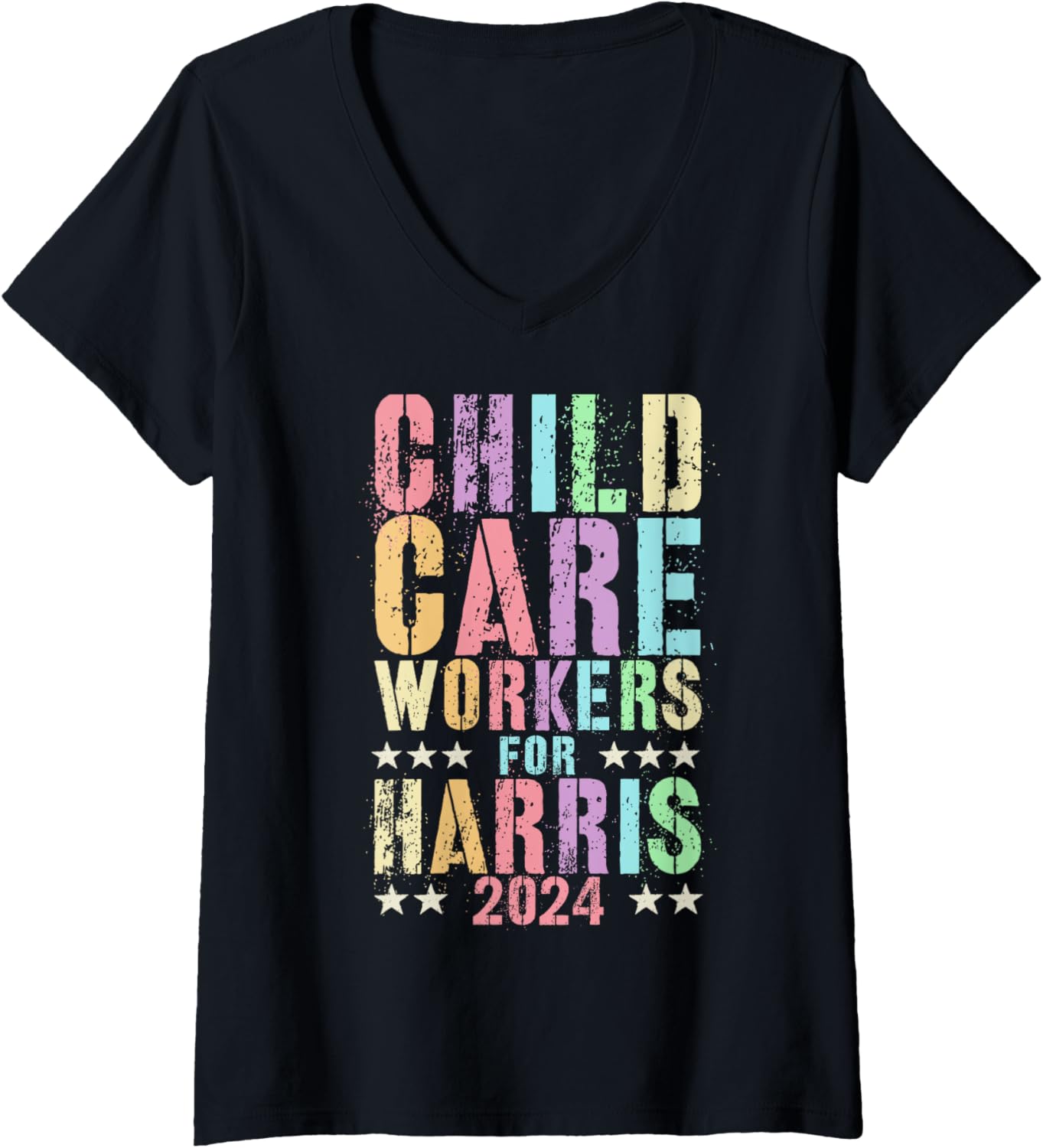 Womens Voter ADOPTION SPECIALISTS For Kamala HARRIS Child Placement V-Neck
