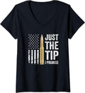 Womens Just Tip I Promise Funny Gun Owner Pro Guns Usa Flag