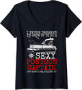 Womens Funny Sexy Pontoon Captain Boating Men Pontoon