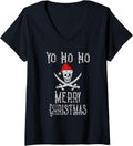 Womens Holiday Pirate Yo Ho Merry Christmas