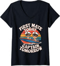 Womens First Mate Today Captain Tomorrow Boat Lover