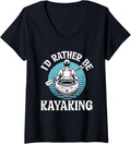 Womens I D Rather Be Kayaking Kayak Paddling