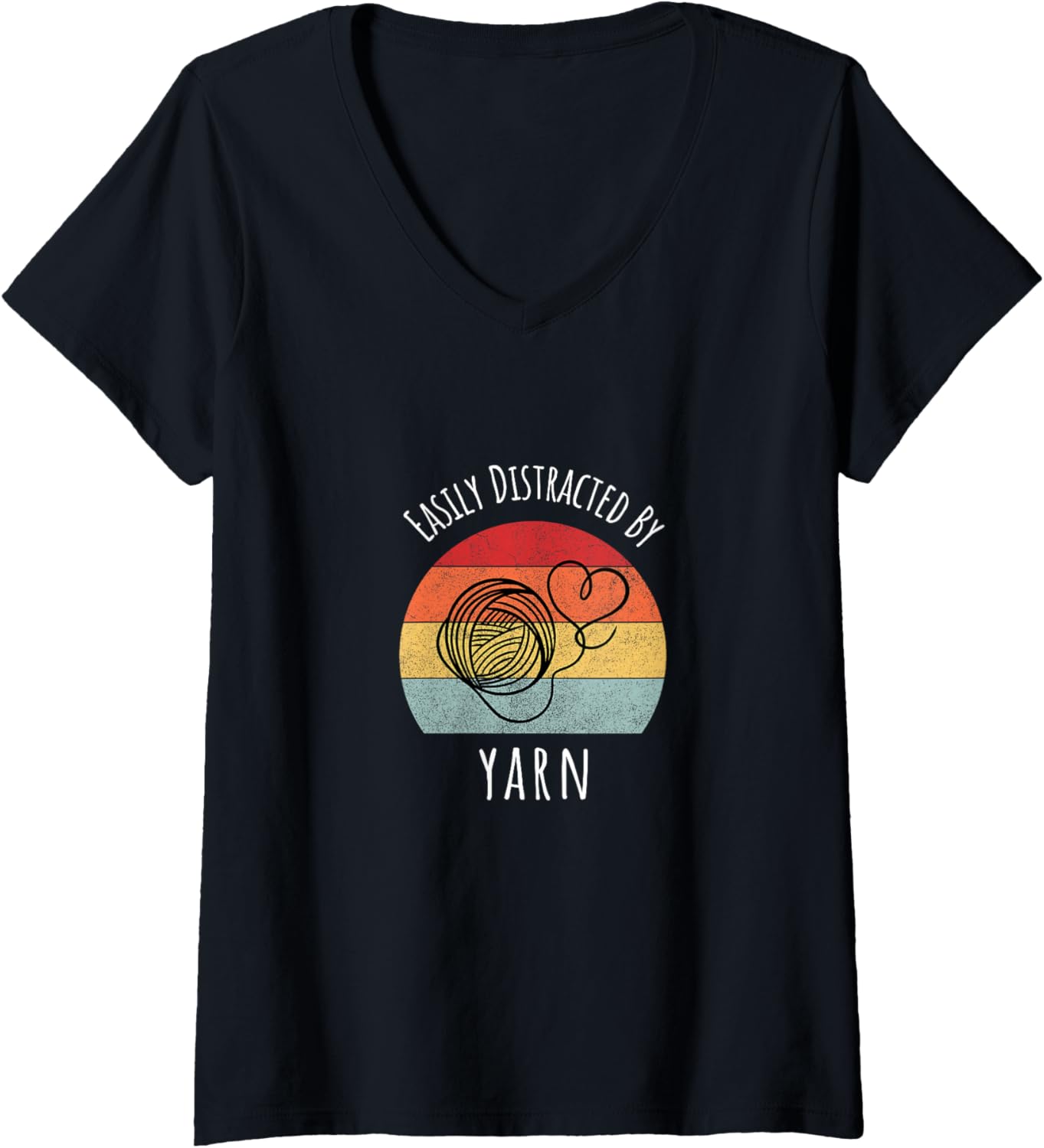 easily distracted by yarn V-Neck
