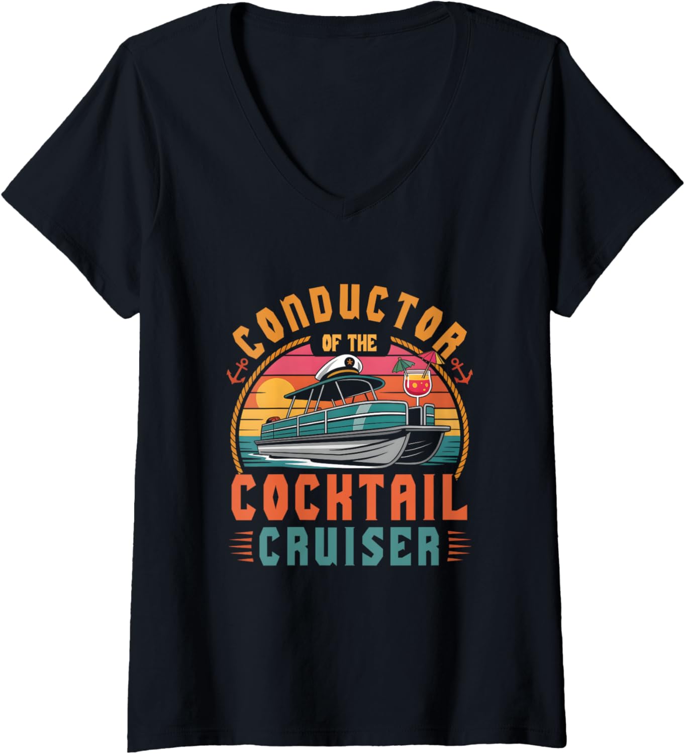 Womens Conductor Of Cocktail Cruiser Pontooning Boat Captain