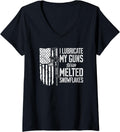 Womens I Lubricate My Guns With Melted Snowflakes Ar15 Gun Flag V