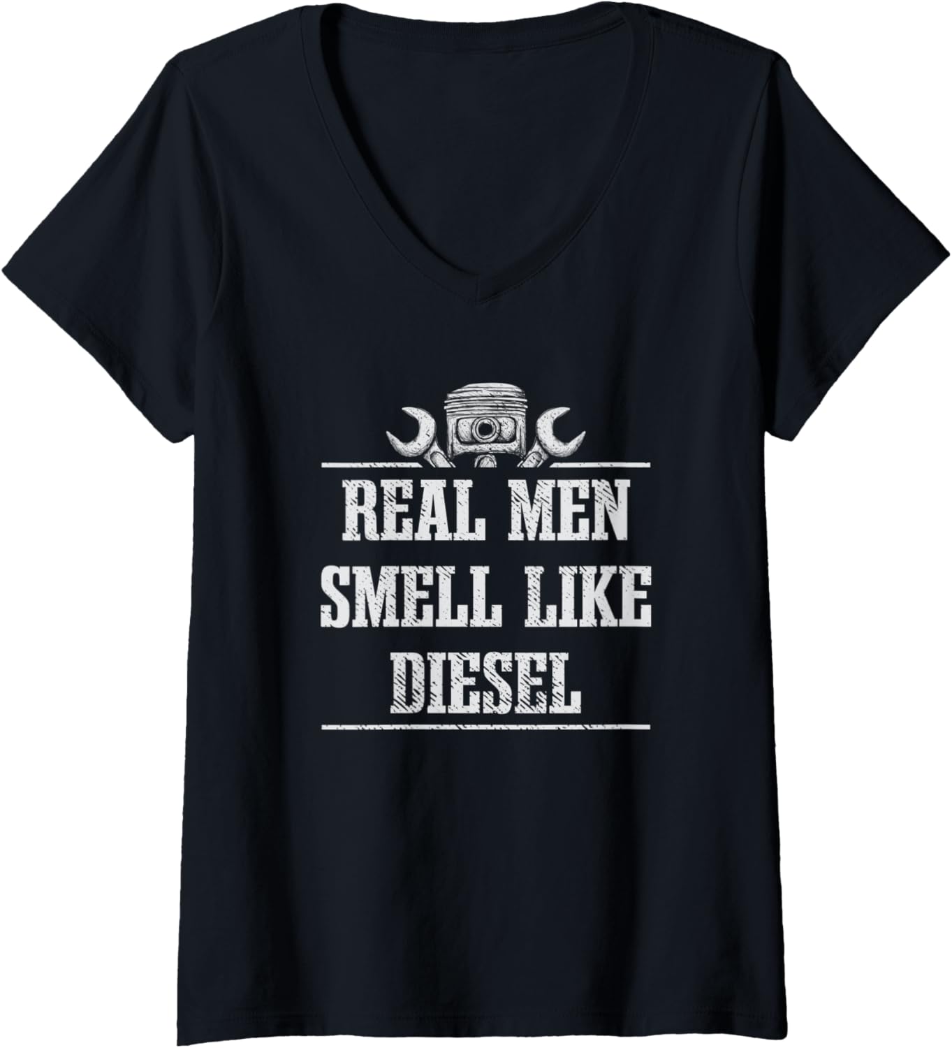 Womens Real Men Smell Like Diesel Car Mechanic