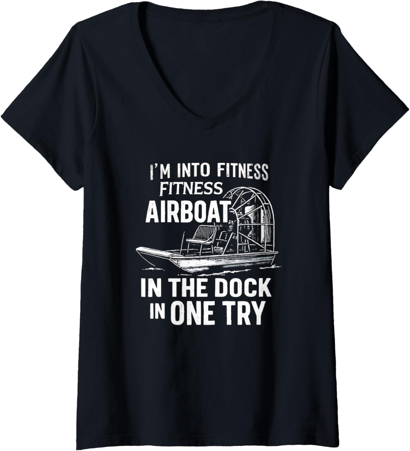 Womens I U2019M Into Fitness Funny Airboat Captain