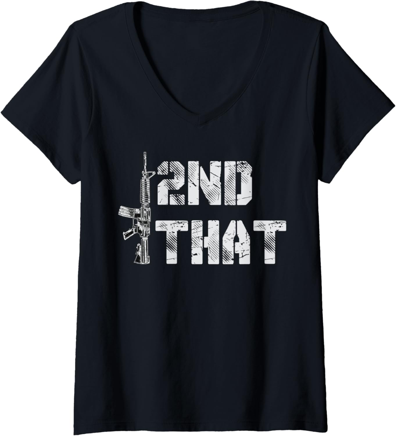 Womens I 2Nd That Second Amendment Pro Gun American Patriotic V Neck