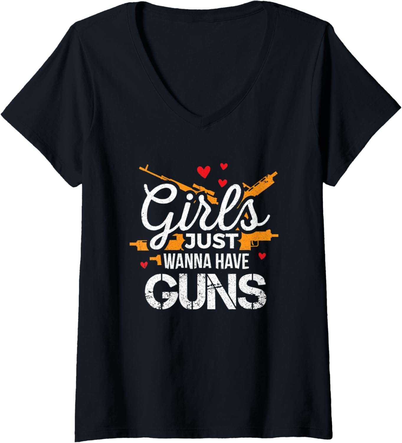 Womens Pro Gun Shirts Women Girls Just Want To Have Guns V
