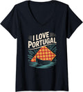 Womens I Love Portugal Mosaic Boat Nature Design