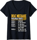 Womens Funny Boat Mechanic Hourly Rate Boat Technician
