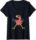Womens Flamingo Squirt Guns V Neck