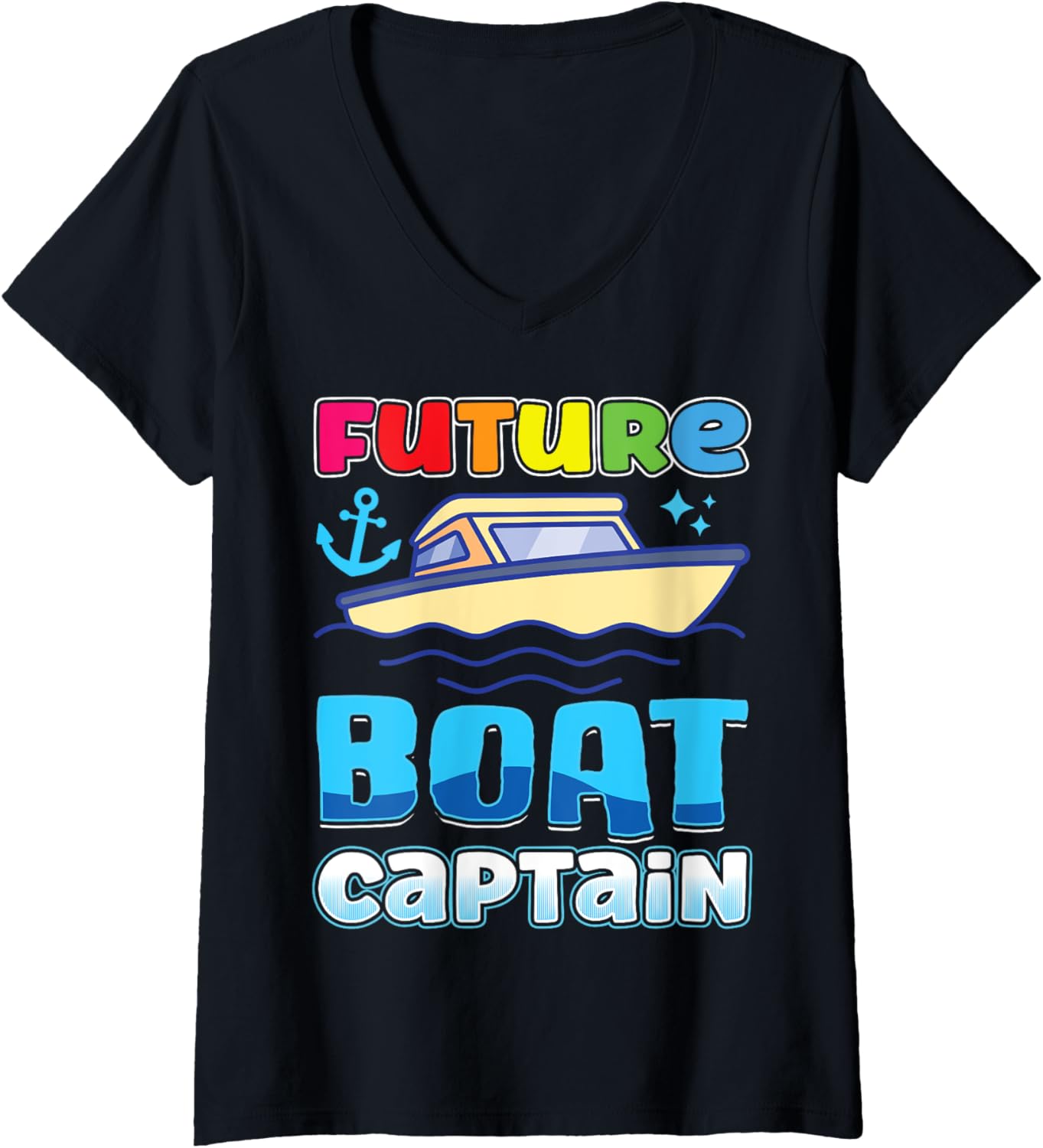 Womens Future Boat Captain Kids Speedboat Children Motorboat