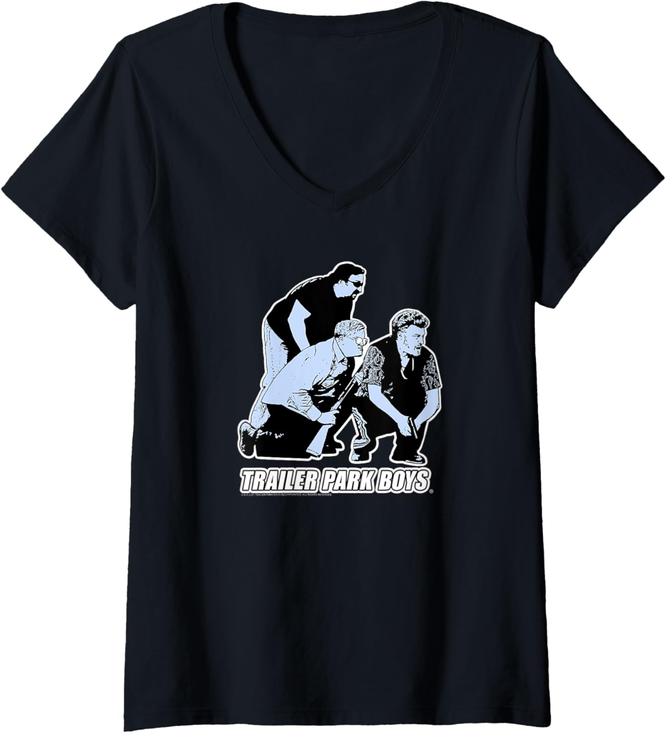 Womens Trailer Park Boys With Guns V Neck