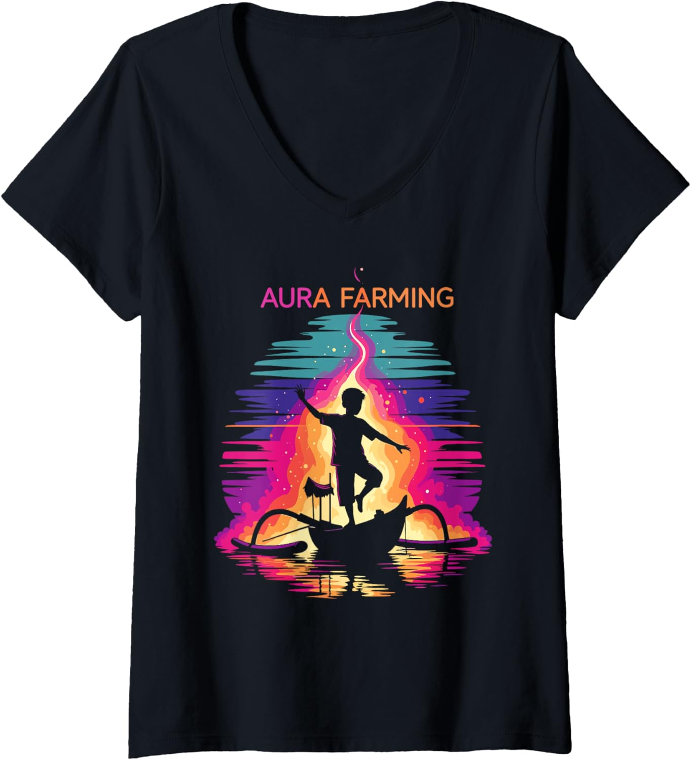 Womens Aura Farming Energy Dance On Boat V
