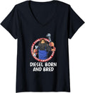 Womens Diesel Born Bred Car Mechanic Auto Maintenance