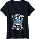Womens Boat Pantooning Boating Pontoon Captain My Boat