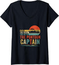 Womens Funny Boat Boating Papa Man Myth Pontoon