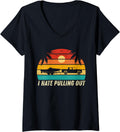 Womens I Hate Pulling Out Funny Retro Boating