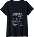 Womens Anatomy Of A Pew Pewer Funny Guns Sniper Gun Gaming Saying