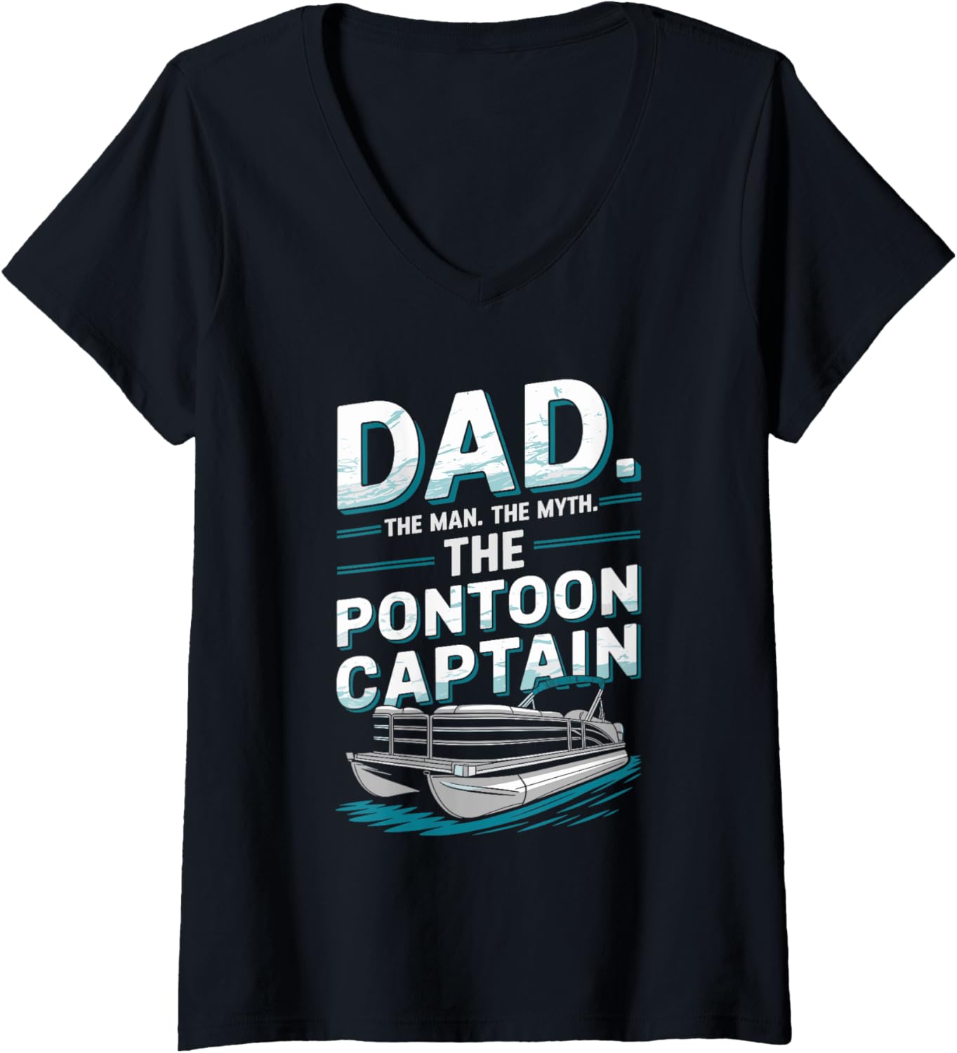 Womens Dad Man Myth Pontoon Captain Boat Pantooning