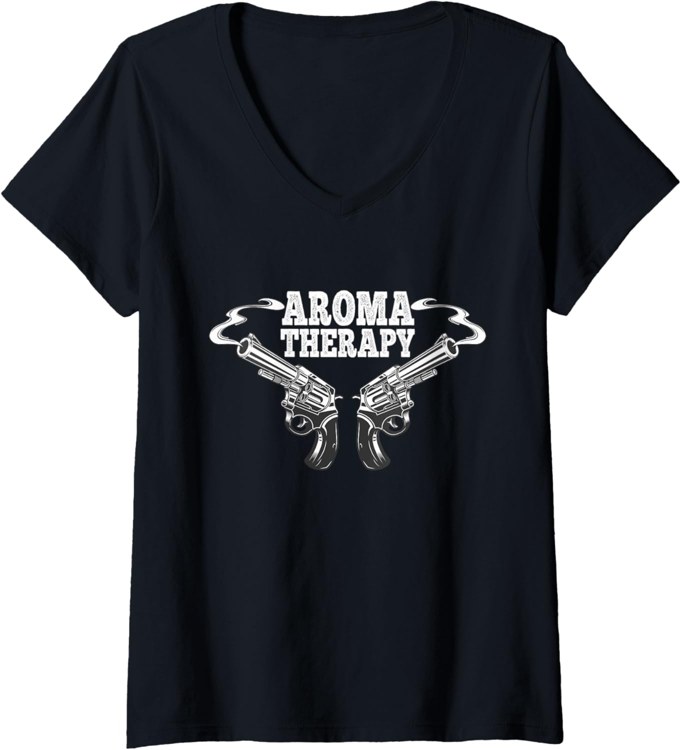 Womens Aromatherapy Pro Gun 2Nd Amendment Gun Owner Funny V Neck