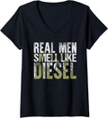 Womens Real Men Smell Like Diesel Funny T