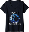 Womens My Boat Is My Summer Home V