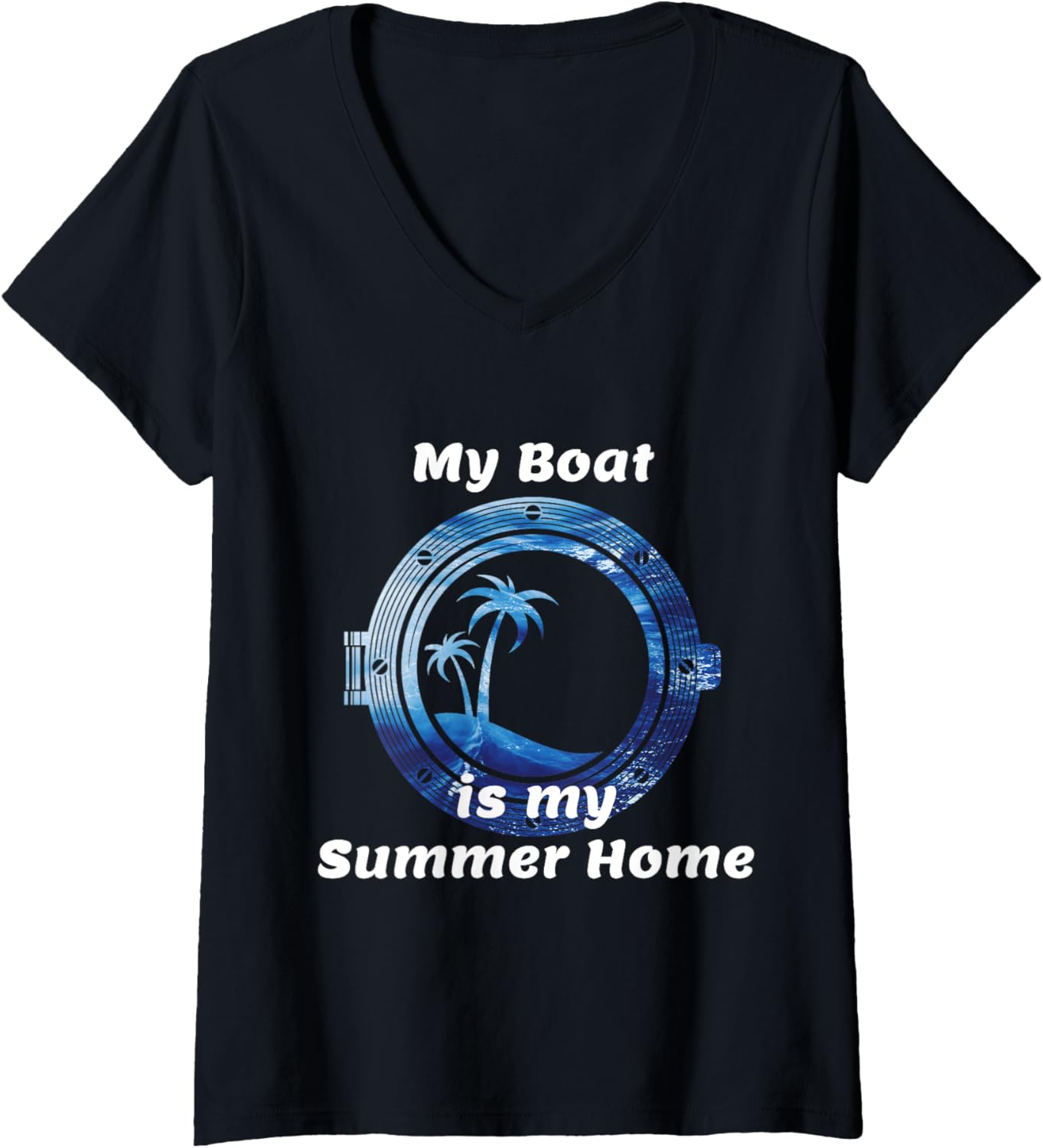 Womens My Boat Is My Summer Home V