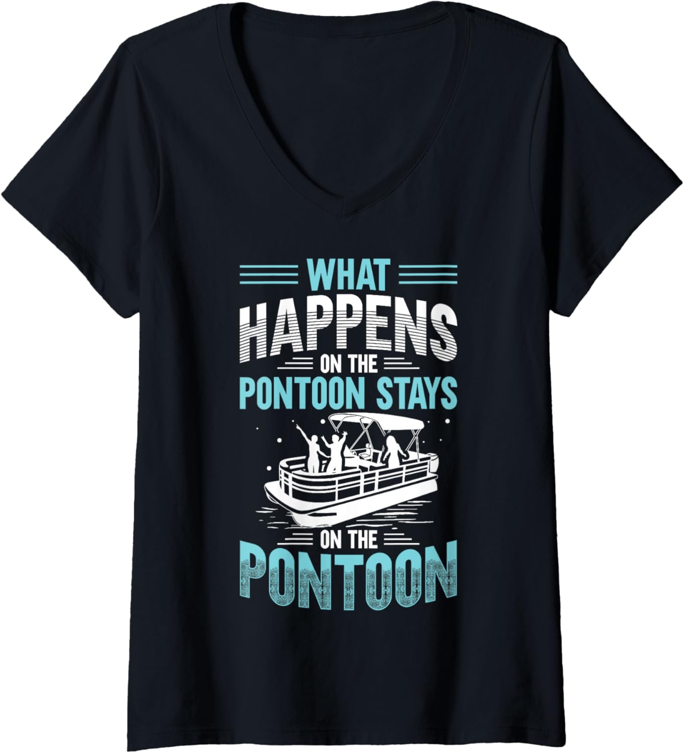Womens Pontoon Boat Accessories Party Boat Funny V