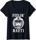 Womens Feeling Nauti Boat Owner Pontoon Captain Funny