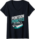 Womens Pontoon Princess Boat Pantooning Captain Lover V