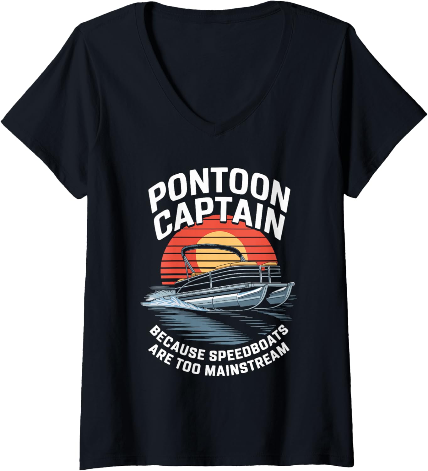 Womens Pontoon Captain Funny Pontoon Boat Boating Lake
