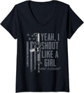 Womens Yeah I Shoot Like A Girl Want A Lesson Usa Ladies