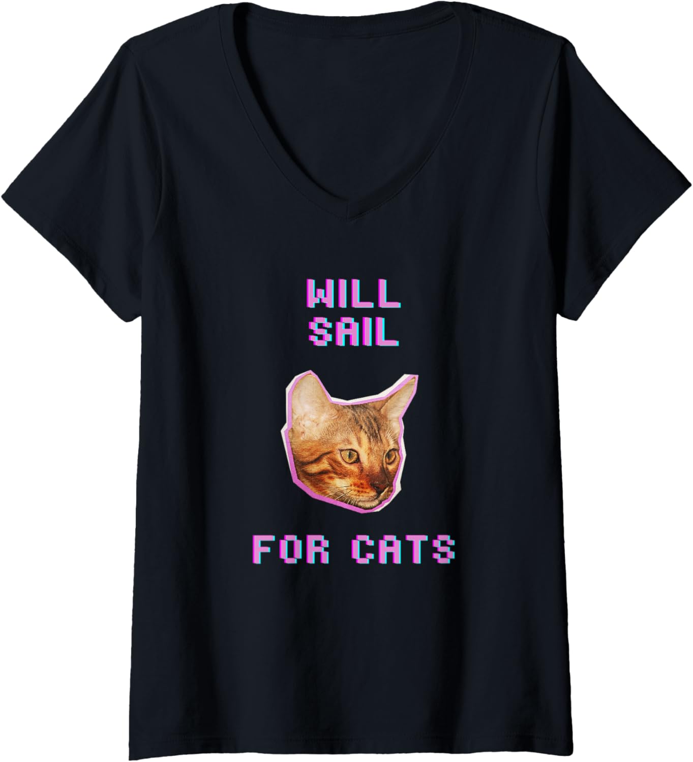 Womens Will Sailing Cats Funny Nautical Boat Adventure
