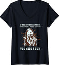 Womens Sitting Bull 2Nd Second Amendment Pro Guns Owner Rights Gag V