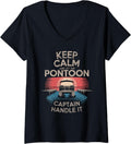 Womens Pontoon Captain Pontoon Boat Boating Art Men