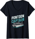 Womens Pontoon Captain Boat Pantooning Boating Lover V