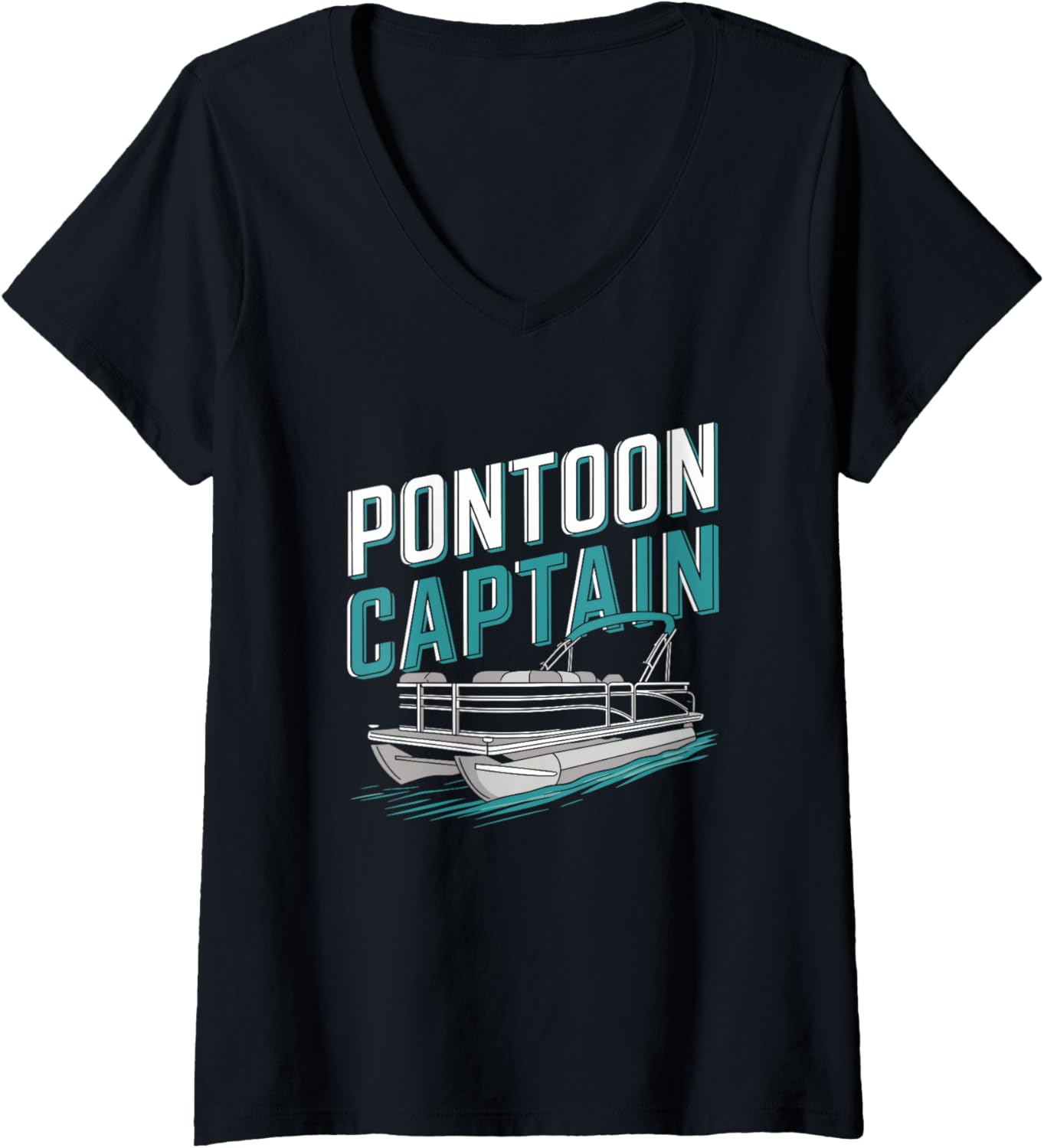 Womens Pontoon Captain Boat Pantooning Boating Lover V