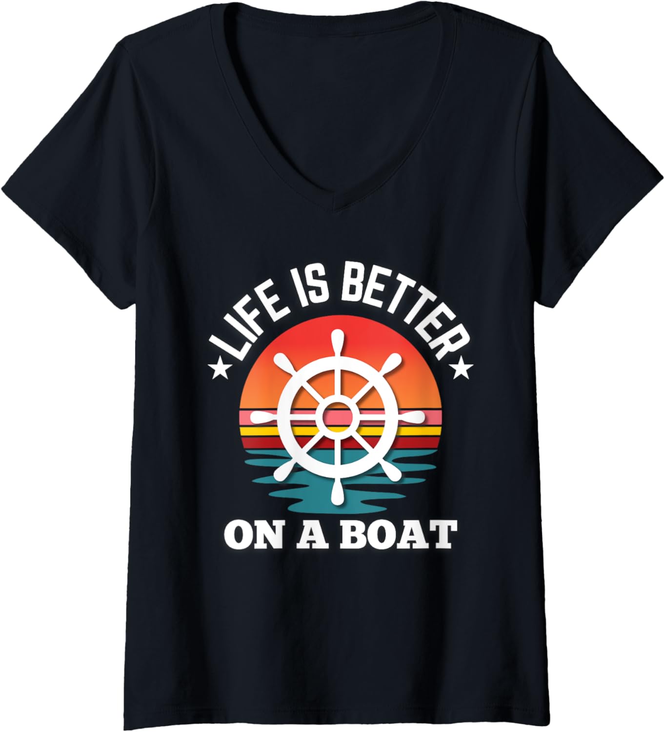 Womens Life Is Better On A Boat Steering